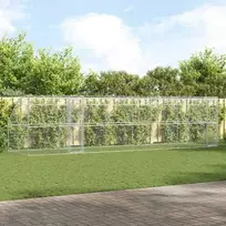 Šunų narvas 4 pcs Sidabro 8 x 2 x 2 m Galvanizuotas plienas