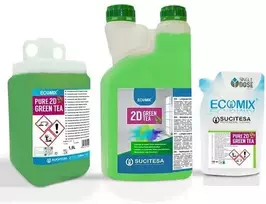 Sucitesa Ecomix Pure Floor 2D Žalias Tea parfumuotas grindų ploviklis (koncentratas) - 1 MINI + DOSE buteliukas