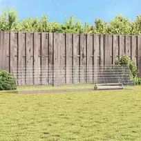 Vištų narvas Sidabro 430 x 100 x 85 cm Cinkuota plienas