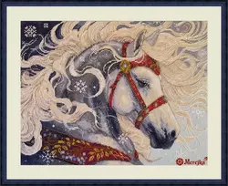 Merejka Siuvinėjimo kryželiu rinkinys „Pūga“ 31x40 cm