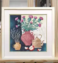 Oven Kryželių siuvinėjimo rinkinys „Rudens motyvai 2“, 20×20 cm, S1705