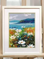 Oven Siuvinėjimo kryželiu rinkinys „Uola su gėlėmis“ 20×28 cm S1704