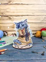 MP Studia Siuvinėjimo kryželiu rinkinys „Katinas Basilis“, 14x10 cm SR-1180