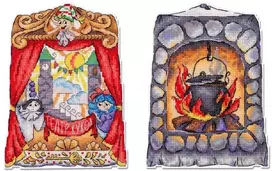 MP Studia Siuvinėjimo kryželiu rinkinys „Teatras“ 17x13 cm SR-1190
