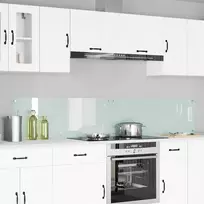 Virtuvės atbraila 2 pcs Balta 110 x 40 cm grūdintas stiklas