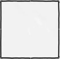 Skaidrus brezentas su kilpelėmis, 2x2 m, polietilenas