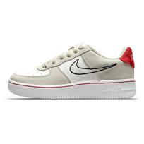 Nike Air Force 1 LV8 S50 GS Šviesus akmuo Universitetinis raudonas Vaikų sportbačiai Kremas Burės Juoda DB1561-100 38.5 gray