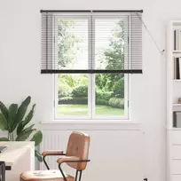Venecijos žaliuzės Sidabrinė Pilka 150 x 110 cm 25 mm PVC