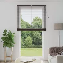 Venecijos žaliuzės Tamsiai ruda su raštu 213 x 110 cm 25 mm PVC