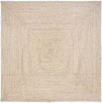 Zoninės kiliminės dangos Natūrali ir Balta 240 x 240 cm Džiutas