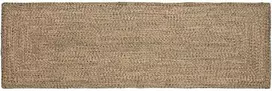 Zoninės kiliminės dangos Natūrali ir juoda 80 x 200 cm Džiutas