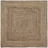Zoninės kiliminės dangos Natūrali ir juoda 120 x 120 cm Džiutas