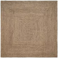 Zoninės kiliminės dangos Natūrali ir juoda 300 x 300 cm Džiutas