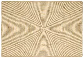 Zoninės kiliminės dangos Balta 120 x 170 cm Džiutas