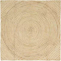 Kilimas Balta 160 x 160 cm Džiutas