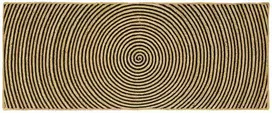 Kilimas Juoda 80 x 200 cm Džiutas