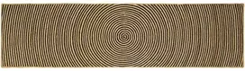 Zoninės kiliminės dangos Juoda 80 x 300 cm Džiutas