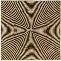 Zoninės kiliminės dangos Juoda 160 x 160 cm Džiutas
