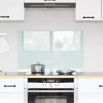Virtuvės atbraila Pienas 80 x 50 cm grūdintas stiklas