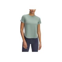 Under Armour Launch Elite Iso-Chill Comfortable Soft Skin-Friendly Breathable Solid Color Fashion Short Sleeve Regular T-Shirt Women Tops 1389564-348 S