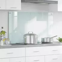 Virtuvės atbraila Pienas 100 x 60 cm grūdintas stiklas