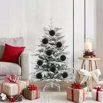 Kalėdų Burbulų Rinkinys XL 15 vnt. Juoda Ø 10 cm Plastmasė