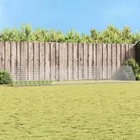 Triušių narvas Sidabro 650 x 100 x 85 cm Cinkuota plienas