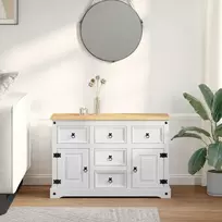 Saugojimo dėžės su stalčių Corona Balta 112 x 40 x 75 cm