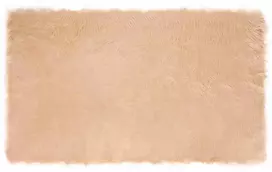 Dirbtinio avių kailio kilimas TAFALLA Smėlio 100 x 200 cm