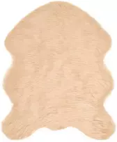 Dirbtinio avių kailio kilimas TAFALLA Smėlio 50 x 80 cm