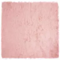 Dirbtinio avių kailio kilimas TAFALLA Rožinė 120 x 120 cm