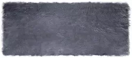 Dirbtinio avių kailio kilimas TAFALLA Antracito 80 x 200 cm