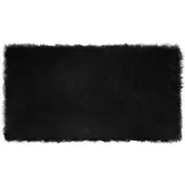 Dirbtinio avių kailio kilimas TAFALLA Juoda 60 x 110 cm