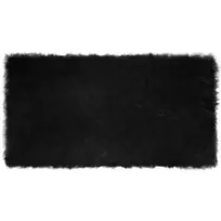 Dirbtinio avių kailio kilimas TAFALLA Juoda 80 x 150 cm