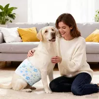 Vienkartinės vyrų šunų sauskelnės 30 pcs Baltas L