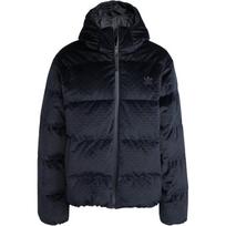 Adidas Originals Down Regent FW24 Monogram Jacket Comfortable Warm Hooded Down Coat Men Jacket Black IW3442 M
