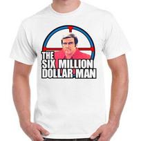 The Six Million Dollar Man Steve Austin 70s Tv Show Retro T Shirt 593 L