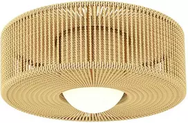 Pakabinamas šviestuvas HOMCOM Lubinis šviestuvas, boho stiliaus pakabinama lempa su G9 LED lizdu, apvalus kanapių virvės gaubtas