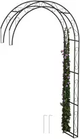 Relaxdays Metalinė pusiau pavėsinė, 245x130x36 cm, juoda