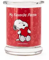 Peanuts Aromatinė žvakė 11,5x9,5 cm raudona, parafino vaškas