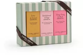 Laura Ashley Kvapnių aliejų dovanų rinkinys, 3x10 ml, balta