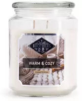 Kvapioji žvakė Candle Brothers 15x10 cm balta