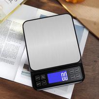 15 kg didelio tikslumo nerūdijančio plieno virtuvinės svarstyklės namų kepimui Battery 3kg/0.1g