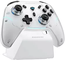 Machenike G5Pro Max belaidis žaidimų valdiklis su įkrovimo stotele - Baltos
