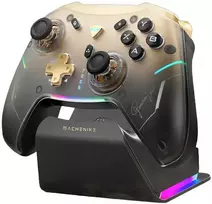 „Machenike G5Pro Premium Edition“ belaidis žaidimų valdiklis su įkrovimo stotele – Juodas ir auksinis