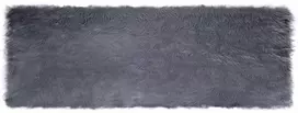 Dirbtinio avių kailio kilimas TAFALLA Antracito 80 x 250 cm