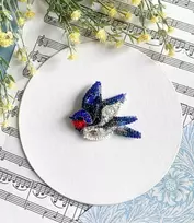 Abris Art Dekoro rinkinys „Kregždės daina“ 6,6x5,2 cm AAD-246