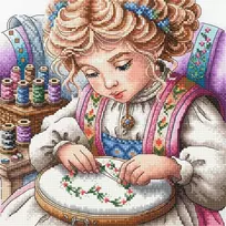 Ava Stitch The Little Artisan kryželių siuvinėjimo rinkinys AVA‑P024