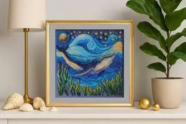 Abris Art Karoliukų siuvinėjimo rinkinys „Gelmės didybė“ 20x20 cm AAMB-131