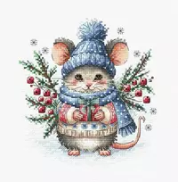 Ava Stitch Kalėdinė magija – kryželiu siuvinėjimo rinkinys AVA-P027
